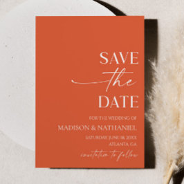 Moderne elegante minimalistische Verona Sunset bru Save The Date