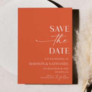 Moderne elegante minimalistische Verona Sunset bru Save The Date