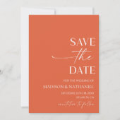 Moderne elegante minimalistische Verona Sunset bru Save The Date (Voorkant)