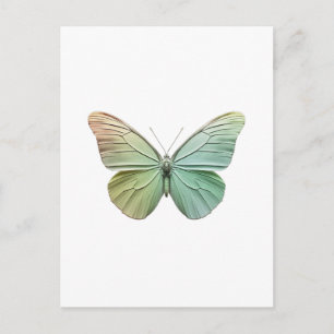Moderne elegante minimalistische vlindervormgeving briefkaart