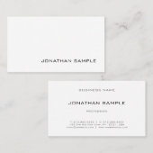 Moderne, elegante, minimalistische vormgeving visitekaartje (Voorkant / Achterkant)
