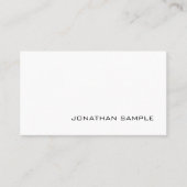 Moderne, elegante, minimalistische vormgeving visitekaartje (Voorkant)