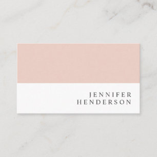 Moderne, elegante minimalistische, witte professio visitekaartje