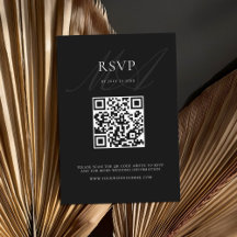 Moderne Elegante Minimalistische Zwart-wit bruilof