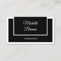 Moderne Elegante Minimalistische Zwart & Wit