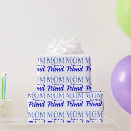 Moderne Elegante Moederdag|Euwige Vriend Cadeaupapier (Feestgeschenken)