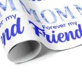 Moderne Elegante Moederdag|Euwige Vriend Cadeaupapier (Rol Hoek)