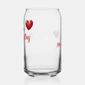Moderne Elegante Moederdag Lijnkunst Blikvorm Glas (Links)