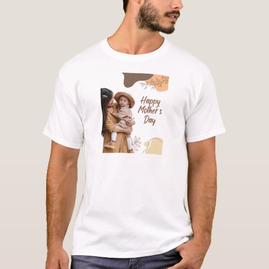 Moderne Elegante Moederdag T-shirt (Voorkant)