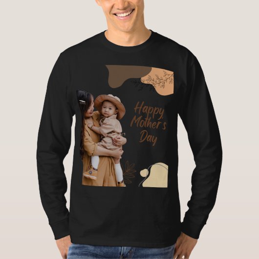 Moderne Elegante Moederdag T-shirt (Voorkant)