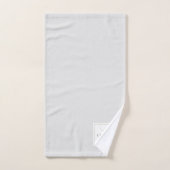 Moderne Elegante Monogram Bad Handdoek (Handdoek)