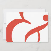 Moderne Elegante Monogram Bruiloft Uitnodiging (Achterkant)