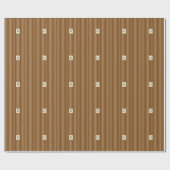 Moderne Elegante Monogram Cadeaupapier (Vlak)