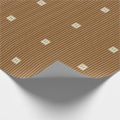 Moderne Elegante Monogram Cadeaupapier (Hoek)