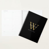 Moderne Elegante Monogram Naam Planner (Display)