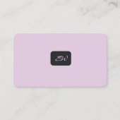 Moderne elegante monogram QR-code visitekaartjes (Voorkant)