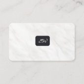 Moderne elegante monogram QR-code visitekaartjes (Voorkant)