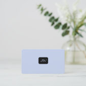 Moderne elegante monogram QR-code visitekaartjes (Staand voorkant)