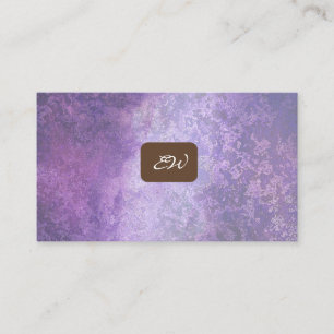 moderne elegante monogram QR-code visitekaartjes