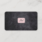Moderne elegante monogram QR-code visitekaartjes (Voorkant)