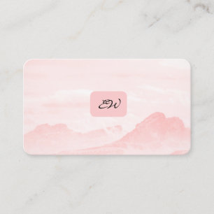 moderne elegante monogram QR-code visitekaartjes