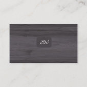 Moderne elegante monogram QR-code visitekaartjes (Voorkant)