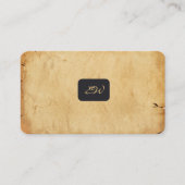 Moderne elegante monogram QR-code visitekaartjes (Voorkant)