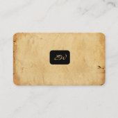 Moderne elegante monogram QR-code visitekaartjes (Voorkant)