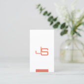 Moderne Elegante Monogram Sjabloon Professioneel Visitekaartje (Staand voorkant)