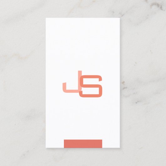 Moderne Elegante Monogram Sjabloon Professioneel Visitekaartje (Voorkant)