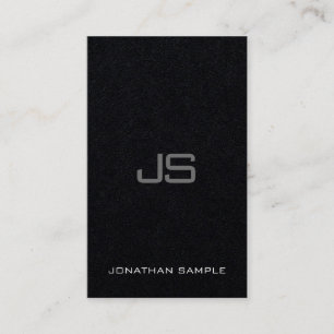 Moderne Elegante Monogram Template Luxueus Visitekaartje
