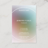 Moderne Elegante Monogrammed Kleurrijke Sjabloon Visitekaartje (Achterkant)