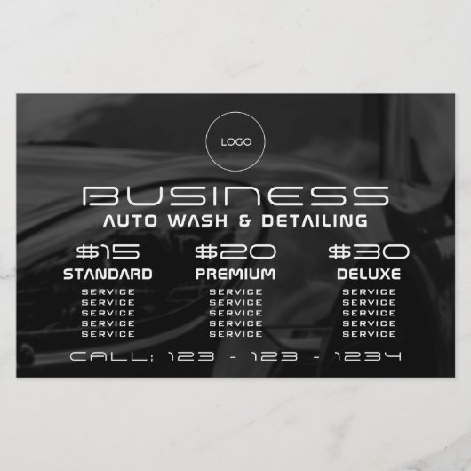 Moderne elegante motorfiets flyer (Voorkant)