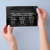 Moderne elegante motorfiets flyer (Hand)