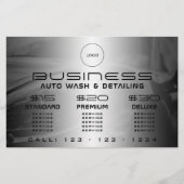 Moderne elegante motorfiets flyer (Voorkant)