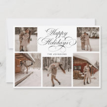 Moderne Elegante Multi-Foto Collage Kerstmis