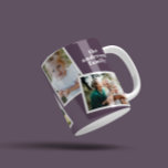 Moderne elegante multi-foto familie paarse gif koffiemok<br><div class="desc">Moderne stijlvolle multi-foto home decor cadeau voor een stijlvol,  stijlvol multi-fotogezin. De moderne paarse kleur kan worden veranderd.</div>