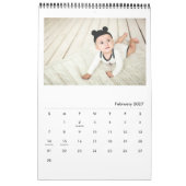 Moderne, elegante multi-foto kalender (Feb 2027)