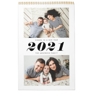 Moderne, elegante multi-foto kalender