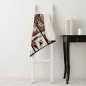 Moderne Elegante Multi Photo Collage Zwart-wit Sherpa Deken (In situ)