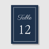 Moderne Elegante Navy Blauwe Trouw Kaart