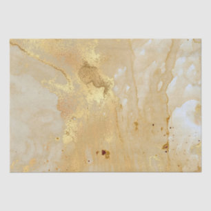 Moderne Elegante Nep Goud Aquarel Marmer Patroon Tissuepapier
