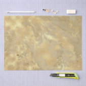 Moderne Elegante Nep Gouden Waterverf Marmer Patro Tissuepapier (Craft)