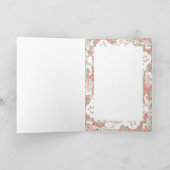 Moderne Elegante Nieuw-Yorkse Stad Silhouette Wens Feestdagen Kaart (Binnen)