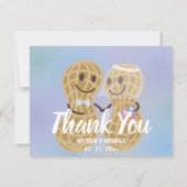 Moderne elegante noten over elkaars touwtrekken bedankkaart (Voorkant)