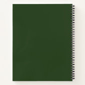 Moderne Elegante Notities Persoonlijk Groen Roze Notitieboek (Achterkant)