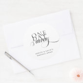 Moderne Elegante Oefenavond Dinner  Ronde Sticker (Envelop)