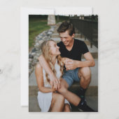 Moderne Elegante Oefenavond voor de Bruiloft Kaart (Achterkant)