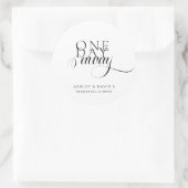 Moderne Elegante Oefenavondmaal  Ronde Sticker (Tas)