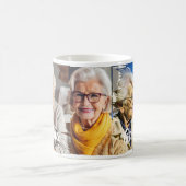 Moderne elegante oma gepersonaliseerde fotocollage koffiemok (Center)